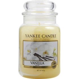 YANKEE CANDLE by Yankee Candle VANILLA SCENTED LARGE JAR 22 OZ